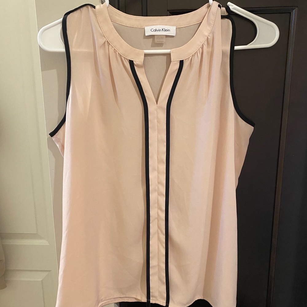 Calvin Klein blush blouse